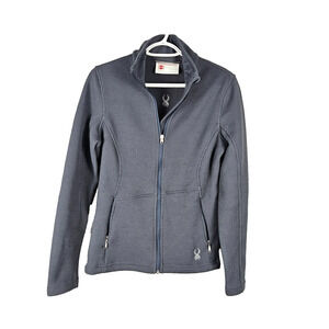 Spyder Endure Core Sweater Womens M Mid Weight Full Zip Jacket 508282 Grey